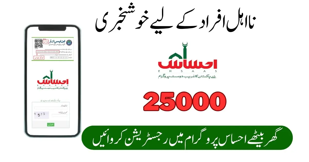 Ehsaas Programme Online ویب پورٹل Registration Check By CNIC 2024
