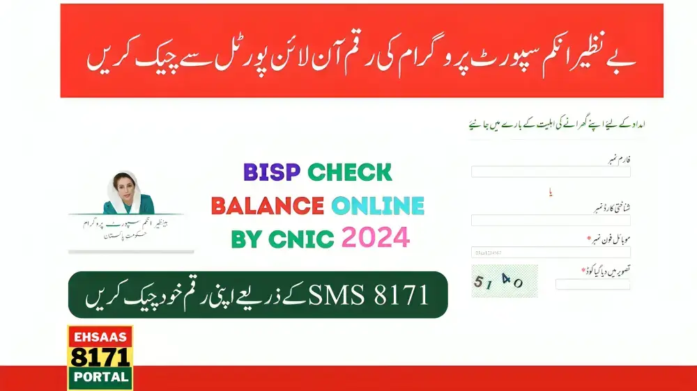BISP Check Balance Online By CNIC 2024 April Update