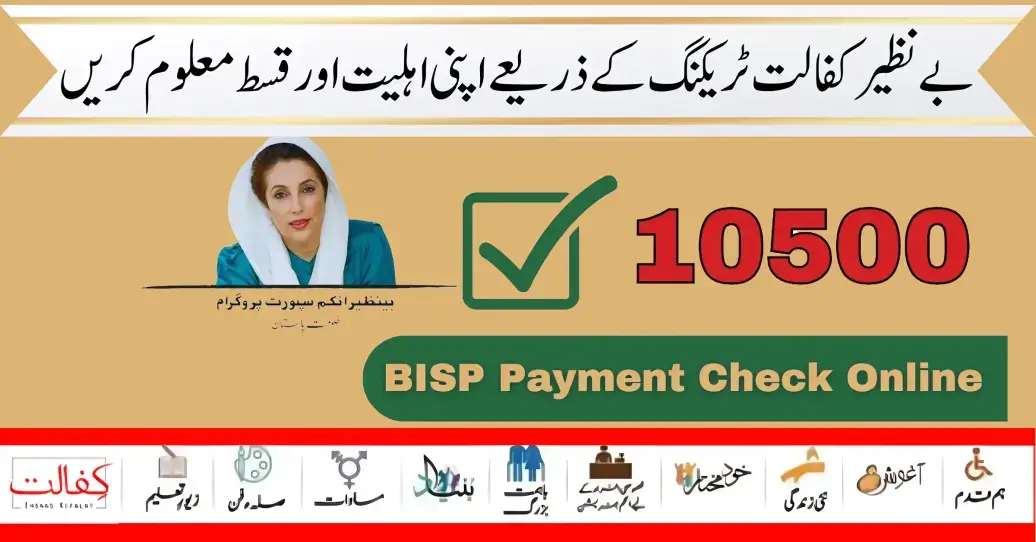 BISP Tracking Monthly Payment 10500 By CNIC Complete Details