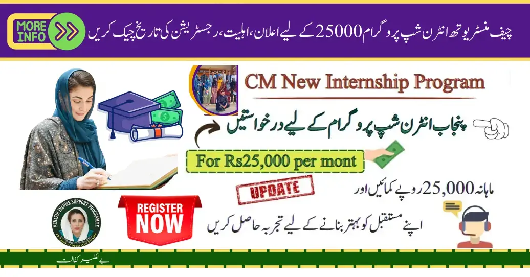 Announces for New Chief Minister Youth Internship Program 25000, Check Eligibility, Registration date