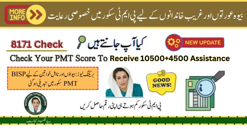 Breaking News: BISP PMT Score Change for Widows and Ineligible Women-Check Update